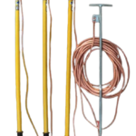 PULPO TIERRA TEMPORAL 35KV    (1 CABLE 12METROS DE 25mm2 + 3 CABLES 3METROS DE 25mm2 C/U) CABLE  DELGADO