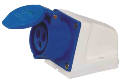 TOMACORRIENTE TIPO VISIBLE 2P+E 16A 220V