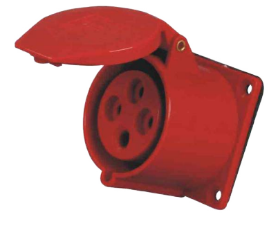 TOMACORRIENTE TIPO EMPOTRABLE 3P+E 16A 380V