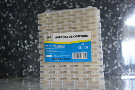 BORNERA T/REGLETA PVC TRANSPARENTE 16A 12MM  PAQX10UND