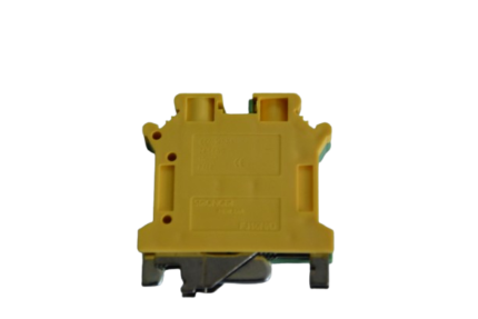 BONERA DE RIEL TERMINAL BLOCK DE CONEXIÓN TIERRA TORNILLO 04MM2  CAJAX50UND