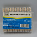 BORNERA T/REGLETA PVC TRANSPARENTE  3A 04MM  PAQX10UND