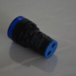 LAMPARA DE SEÑALIZACION LED PILOTO 22MM AZUL  CAJAX10UND