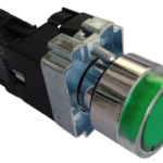 PULSADOR LUMINOSO VERDE 22MM CAJAX10UND