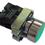 PULSADOR VERDE NA RASANTE PESADO 22MM  CAJAX10UND
