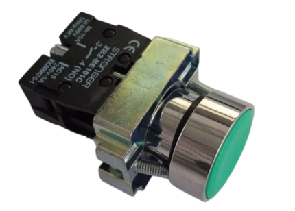 PULSADOR VERDE NA RASANTE PESADO 22MM  CAJAX10UND