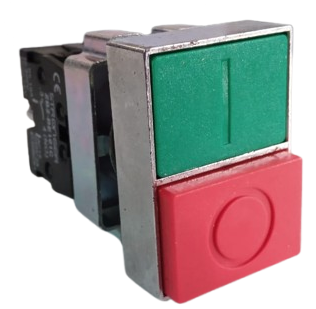 PULSADOR PARADA ARRANQUE DOBLE ROJO-VERDE  22MM CAJAX20UND