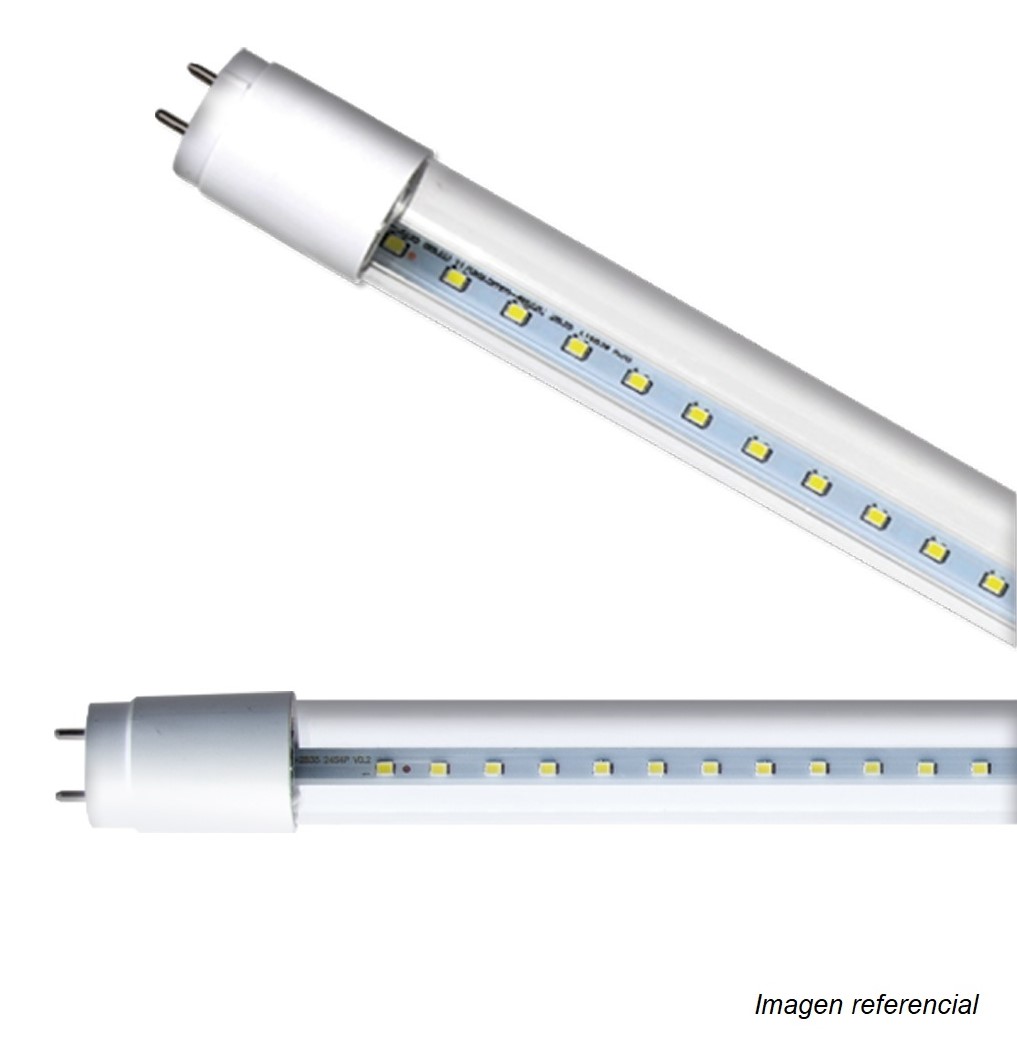 250211006 TUBO LED BROOK 18W 6.5K 1.20 M 1800LM LUZ BLANCA VIDRIO TRANSPARENTE - Imagen 1