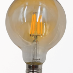 FOCO O BULBO LED TIPO VINTAGE GLOBO G95 9W 3K VIDRIO NACARADO