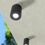 TACHO O LUMINARIA LED PARA TECHO 3.5W 3K  COLOR NEGRO MODELO FRANCA