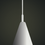 LUMINARIA COLGANTE  30W 4K EN COLOR EXTERIOR BLANCO