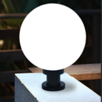 FAROLA DECORATIVA TIPO GLOBO O ESFERA BLANCA DIAMETRO 250MM CON BASE E27 (NO INCLUYE FOCO)
