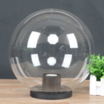 FAROLA DECORATIVA TIPO GLOBO O ESFERA TRANSPARENTE DIAMETRO 450MM CON BASE E27 (NO INCLUYE FOCO)