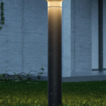 BOLARDO O BALIZA LED 800 ALTURA 12W  3K  COLOR NEGRO