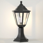FAROLA DE PARED LED COLOR NEGRO  INCLUYE FOCO 12W 4K  ST64 VINTAGE
