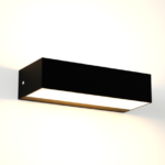 APLIQUE DE PARED LED COLOR NEGRO  9W CCT 3K/ 4K/ 6.5K  MODERNO LUZ 2 LADOS