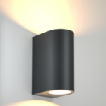 APLIQUE DE PARED LED COLOR NEGRO  2X5W 4K  MODERNO LUZ 2 LADOS