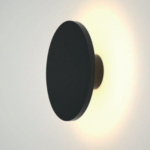 APLIQUE DE PARED LED COLOR NEGRO  8W 3K  MODERNO LUZ INDIRECTA