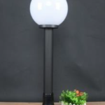 FAROLA LED 1800 ALTURA  TIPO ESFERICA BLANCO  DIAMETRO 250MM SIN FOCO  MODERNO