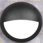 PLAFON DE EXTERIOR IP66 DECORATIVO IDEAL PARA PLAYA - MODELO LUCIA EN NEGRO MEDIO DIFUSOR NO INCLUYE FOCO