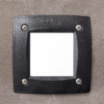 LUMINARIA DE PISO RECESADO 3W 4K  IP67 IK10 COLOR NEGRO MODELO LETI100SQUARE IDEAL PARA ALTO TRANSITO BASE CUADRADA