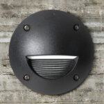 LUMINARIA DE PISO RECESADO 3W 4K  IP67 IK10 COLOR NEGRO MODELO LETI100ROUNDST IDEAL PARA ALTO TRANSITO BASE CIRCULAR CUBIERTO
