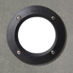 LUMINARIA DE PISO RECESADO 3W 4K  IP67 IK10 COLOR NEGRO MODELO LETI100ROUND IDEAL PARA ALTO TRANSITO BASE CIRCULAR