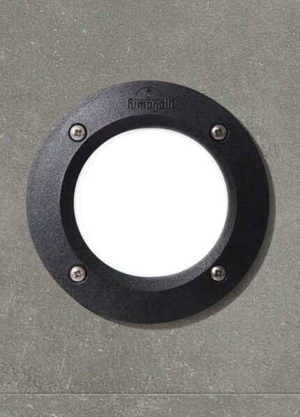 LUMINARIA DE PISO RECESADO 3W 4K  IP67 IK10 COLOR NEGRO MODELO LETI100ROUND IDEAL PARA ALTO TRANSITO BASE CIRCULAR