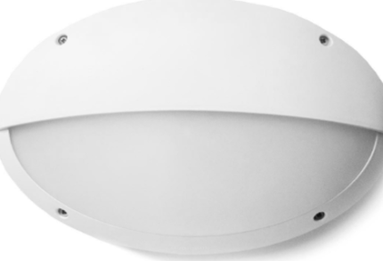 PLAFON DE EXTERIOR IP66 DECORATIVO IDEAL PARA PLAYA - MODELO MADDI EN BLANCO MEDIO DIFUSOR OVOIDE NO INCLUYE FOCO