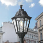 FAROLA ORNAMENTAL NOEMI NEGRO MATE CON FOCO LED E27 50W 3K