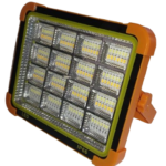REFLECTOR SOLAR LED 6.5K Y ROJO/AZUL PARPADEO  INCLUYE CABLE PARA CARGAR EN CARRO O CORRIENTE