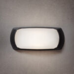 TORTUGA O APLIQUE DE PARED LED IP66 COLOR NEGRO MODELO FRANCY NO INCLUYE  FOCO