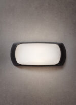TORTUGA O APLIQUE DE PARED LED IP66 COLOR NEGRO MODELO FRANCY NO INCLUYE  FOCO
