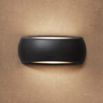 TORTUGA O APLIQUE DE PARED LED IP66 COLOR NEGRO 6W 4K MODELO FRANCY OPALCON COBERTURA