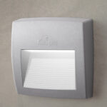 LUZ GUIA LED PARA ESCALERAS EMPOTRADO RECESADO  4W 3K COLOR GRIS MODELO LORENZA150