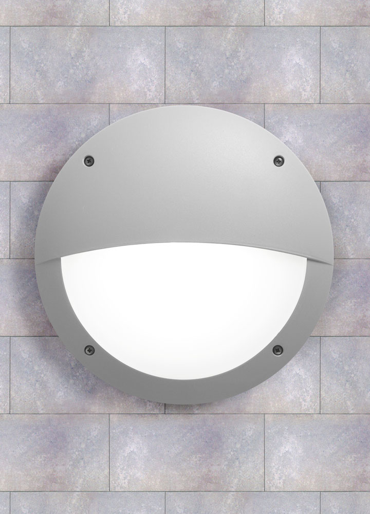 lucia-el-grey PLAFON DE EXTERIOR IP66 DECORATIVO IDEAL PARA PLAYA - MODELO LUCIA EN BLANCO MEDIO DIFUSOR NO INCLUYE FOCO - Imagen 1
