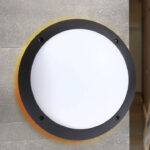 PLAFON DE EXTERIOR IP66 DECORATIVO IDEAL PARA PLAYA - MODELO LUCIA EN NEGRO NO INCLUYE FOCO
