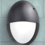 PLAFON DE EXTERIOR IP66 DECORATIVO IDEAL PARA PLAYA - MODELO MADDI EN NEGRO MEDIO DIFUSOR NO INCLUYE FOCO