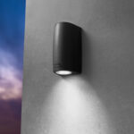 APLIQUE DE PARED LED 3.5W 3K  COLOR NEGRO MODELO MARTA  LUZ 1 LADO