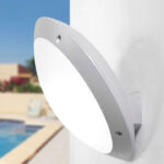 PLAFON DE EXTERIOR IP66 DECORATIVO IDEAL PARA PLAYA - MODELO LUCIA EN BLANCO NO INCLUYE FOCO