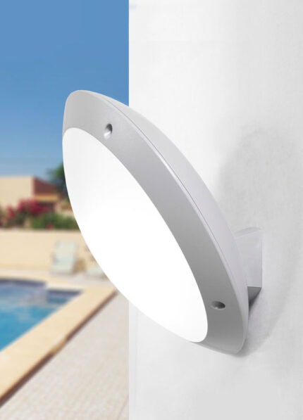PLAFON DE EXTERIOR IP66 DECORATIVO IDEAL PARA PLAYA - MODELO LUCIA EN BLANCO NO INCLUYE FOCO