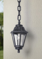 FAROLA PARA TECHO LED IP55 COLOR NEGRO MODELO SICHEM/ANNA (NO INCLUYE FOCO)