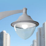 FAROLA MODERNA VIVI500 NEGRO MATE CON FOCO LED E27 60W 4K  INCLUYE BRAZO