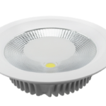 DOWLIGHT LED TIPO COB CON VIDRIO AL RAZ 10W 3K PROFESIONAL FACTOR 0.6