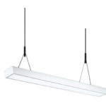 LUMINARIA COLGANTE OFICINA 50W  6.5K  BASE BLANCO  20CM ANCHO 1.2M LARGO  INCLUYE ACCESORIO PARA COLGAR