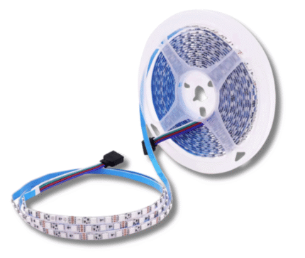 MANGUERA LED SMD 240 CHIP 2835 IP65 PCB 10MM 220V 12W/M VERDE 50M CONEXIÓN DIRECTA