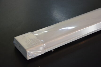 LUMINARIA LED OFICINA 48W 6.5K  (2 LINEAS LED)  TIPO COLA DE PATO DIFUSOR PAVONADO