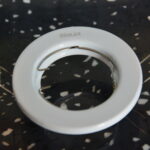 BASE SPOT FIJO DECORATIVO COLOR BLANCO MATERIAL FIERRO