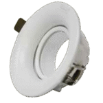 BASE SPOT MOVIBLE RECESADO HUNDIDO DECORATIVO COLOR BLANCO MATERIAL ALUMINIO
