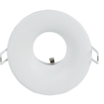 BASE SPOT FIJO RECESADO HUNDIDO DECORATIVO COLOR BLANCO MATERIAL ALUMINIO